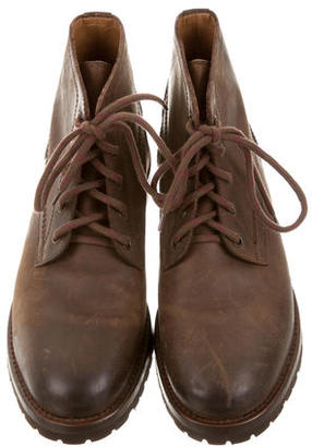 Brunello Cucinelli Leather Hiking Boots