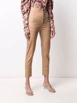 Thumbnail for your product : Gina Contrast-Stitch High-Waist Trousers