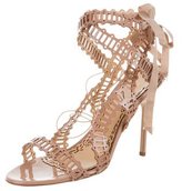 Thumbnail for your product : Marchesa Laser-Cut Wrap-Around Sandals
