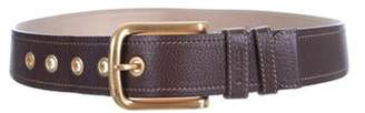Prada Leather Buckle Belt brown Leather Buckle Belt
