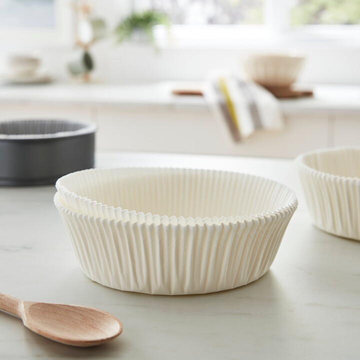 Dunelm Set of 50 Cake Tin Liners White ShopStyle Pastry & Baking Tools