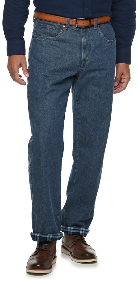 kohls flannel lined jeans