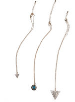 Thumbnail for your product : Wet Seal Geo Trio Necklace Set