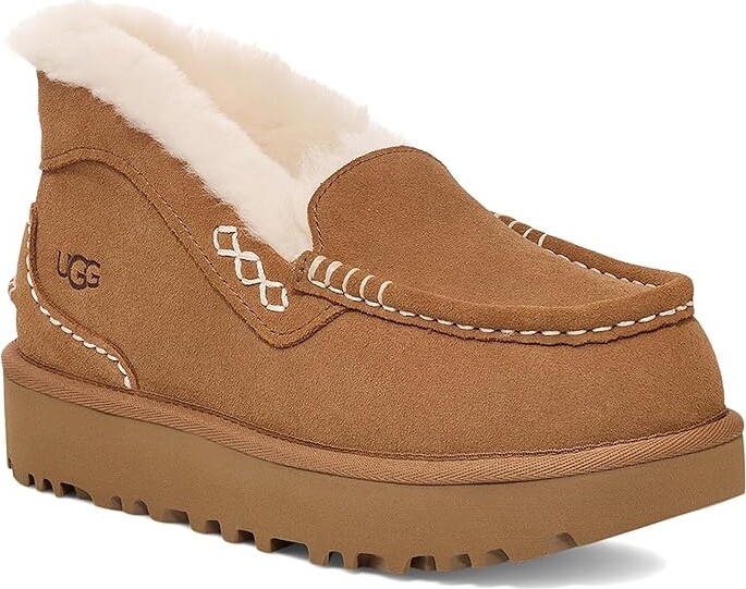 UGG Ansley Parc Women's Shoes Chestnut : 8 B - Medium Suede