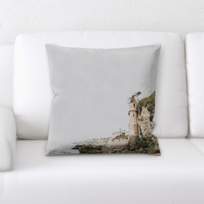 Latitude Run Mcgowan Mountain and Cliffs Square Pillow Cover & Insert