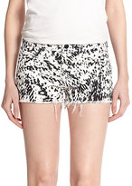 Thumbnail for your product : J Brand Low-Rise Printed Cut-Off Shorts