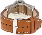 Thumbnail for your product : Tommy Hilfiger Black Dial Brown Leather Strap Mens Watch 1791004