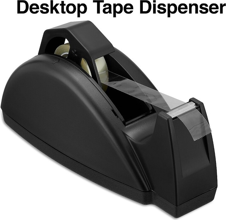 Staples HeavyDuty Desktop Tape Dispenser Black 1" and 3" Core 1671310