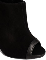 Thumbnail for your product : MANGO Peep Toe Black Shoe Boots