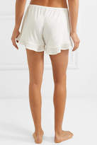 Thumbnail for your product : Off-White Skin - 'joslyn' Ruffled Pima Cotton Pajama Shorts