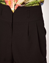 Thumbnail for your product : ASOS High Waisted Shorts with Notch Detail