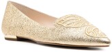 Thumbnail for your product : Sophia Webster Wing Detail Shimmer Ballerinas