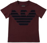Thumbnail for your product : Emporio Armani Flocked Logo Cotton Jersey T-shirt
