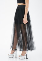 Thumbnail for your product : Forever 21 Tulle Overlay Maxi Skirt