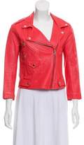 Thumbnail for your product : Rebecca Minkoff Perforated Leather Moto Jacket Coral Perforated Leather Moto Jacket