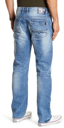 Buffalo David Bitton Six Slim Straight Leg Jeans - 30-34\" Inseam