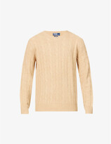 Thumbnail for your product : Polo Ralph Lauren Cable-knit crewneck cashmere jumper