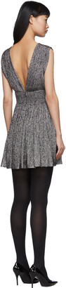 Saint Laurent Silver Lurex Short Dress