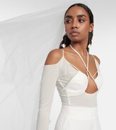 Thumbnail for your product : Nensi Dojaka Bridal tulle veil