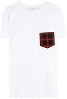 Helmut Lang T-shirt En Coton Plaid Pocket