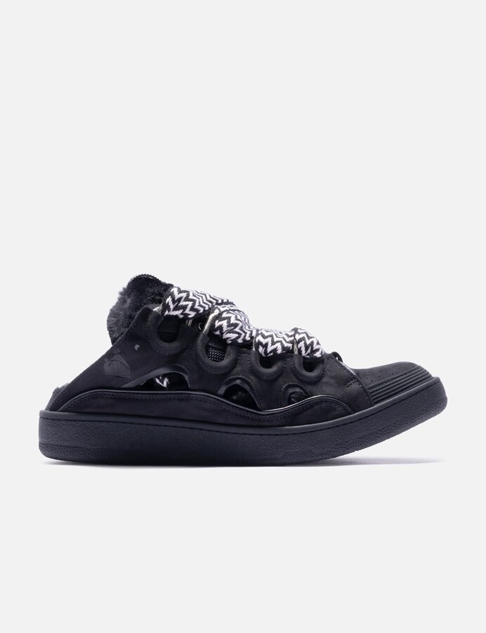 Lanvin Leather Curb Mules