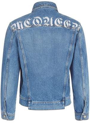 Alexander McQueen Embroidered Denim Jacket