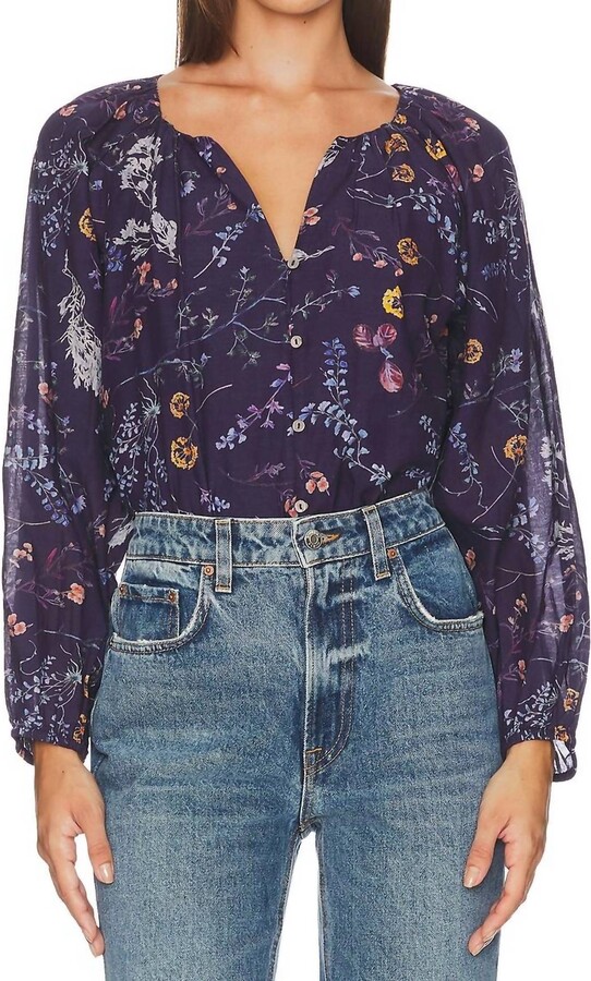 Cleobella Catherine Long Sleeve Blouse In Viviana Print
