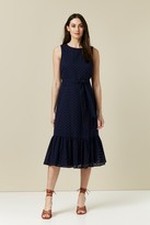 Thumbnail for your product : Wallis Navy Embroidery Lace Midi Dress