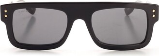 Gucci Eyewear Logo Printed Rectangle Frame Sunglasses