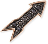 Thumbnail for your product : Sydney Evan 14k Rose Gold Black Diamond Arrow Single Stud Earring