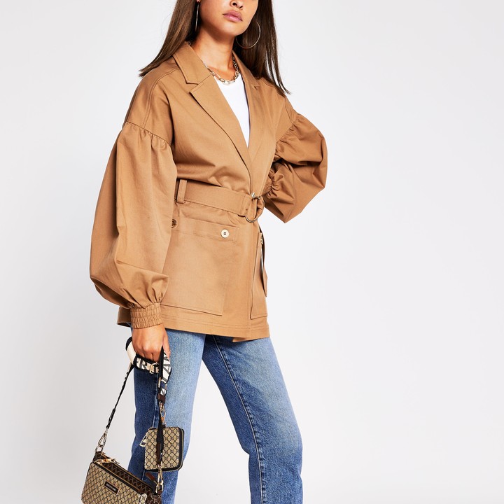 Trench Coat Suede Jacket River Island River Island Cropped Trench