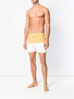 Thumbnail for your product : Saturdays NYC colour block swim shorts