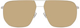 Thumbnail for your product : Mykita Silver and Gold Hiroto Sunglasses