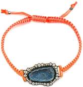 Thumbnail for your product : Kimberly 18kt white gold, dark geode and macramé bracelet