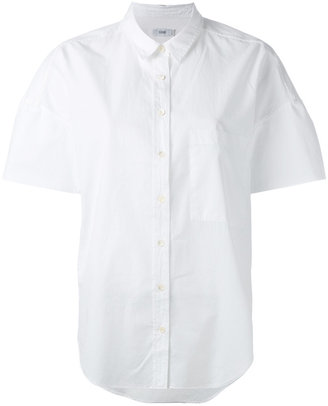 Closed boxy short-sleeve blouse - women - Cotton - XS