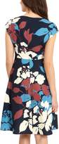 Thumbnail for your product : Jaeger Floral Silhouette Fit And Flare Dress