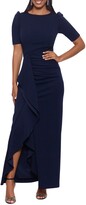 Thumbnail for your product : Xscape Evenings Scuba Crepe Ruffle Gown