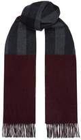 Thumbnail for your product : Burberry Reverse Check Melange Cashmere Scarf