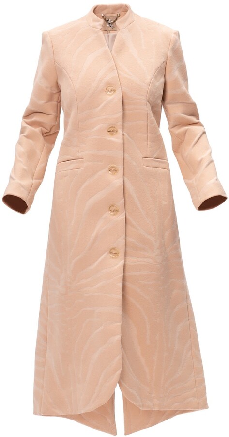 peach duster coat