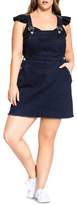 Thumbnail for your product : City Chic Plus Denim Overall Dress