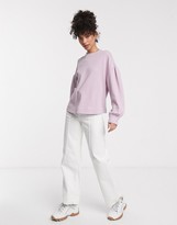 Thumbnail for your product : And other stories & balloon sleeve drop shoulder top in lilac