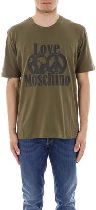 Love Moschino Logo Print Crewneck T-Shirt
