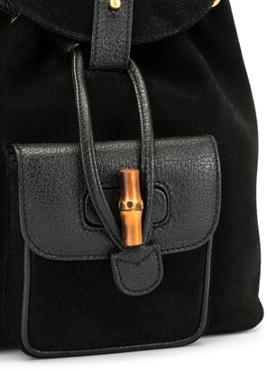 Gucci Pre-Owned Bamboo Handle Backpack