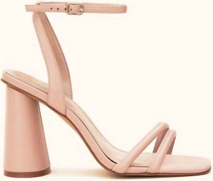 BIRDY GREY Julia Chunky Heel In Nude Blush
