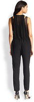 Thumbnail for your product : Rebecca Taylor Cutout Mesh-Paneled Jumpsuit
