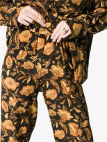 Thumbnail for your product : Matteau Floral-Print Silk Trousers