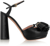 Thumbnail for your product : Rochas Tasseled textured-leather pumps
