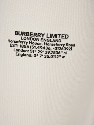 Burberry Tailored Pants With Geographical Coordinates