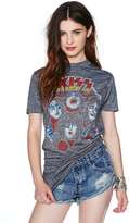 Thumbnail for your product : Nasty Gal Factory Kiss Forever Tee