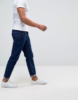 Thumbnail for your product : ASOS Stretch Slim Ankle Grazer Jeans In 12.5oz Dark Blue